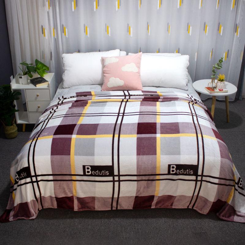 Двусторонние флисовые простыни, осенне-зимние теплые фланелевые простыни, более толстые одеяла для детей и взрослых