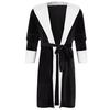 Women Winter Plush Lengthened Shawl Bathrobe Home Clothes Long Sleeved Robe Coat