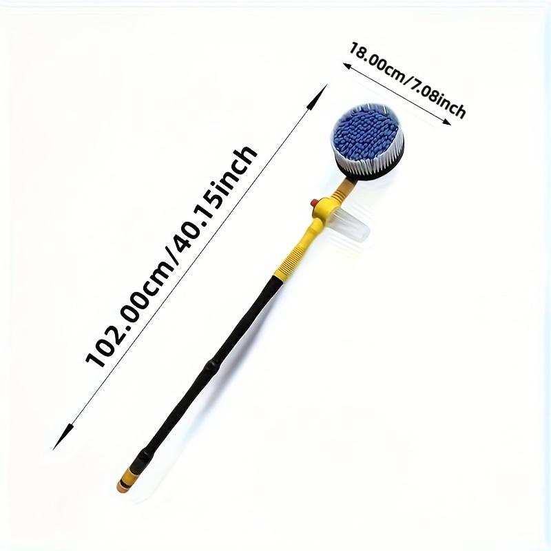 Набор для чистки автомобиля: вращающаяся на 360° швабра для автомобиля, щетка для мытья автомобиля из микрофибры, съемная телескопическая щетка, большая душевая насадка, пистолет-распылитель