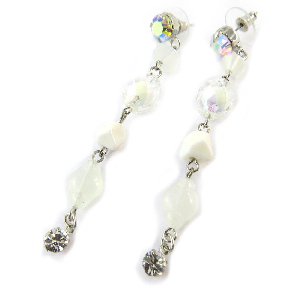 Les Trésors De Lily [E0568] - Дизайнерские серьги «Анаис» белые