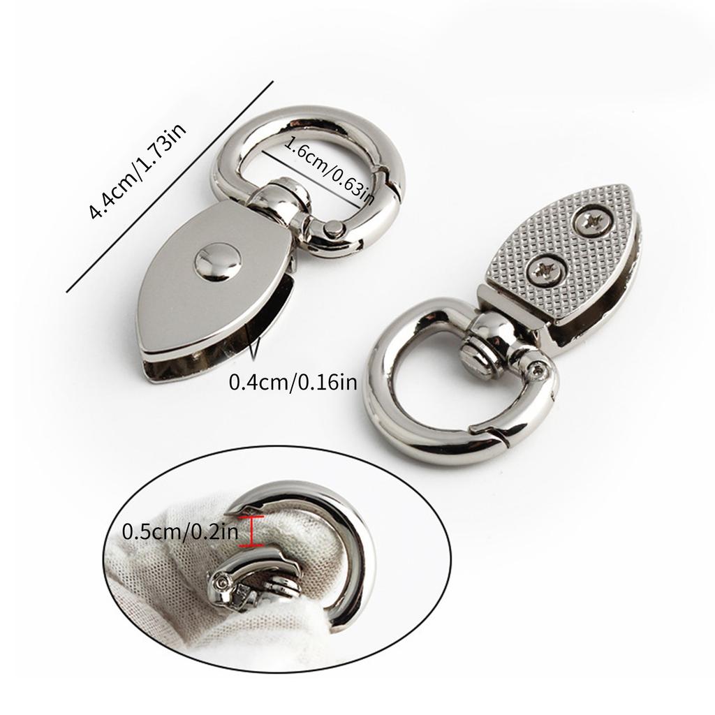 2 шт. Античная металлическая пружинная застежка Соединитель ремня сумки Сверхпрочная боковая пряжка-замок для DIY аксессуаров для сумки