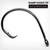 Крючок Devil Hook из высокоуглеродистой стали, для глубоководной морской рыбалки с крупными объектами, для ловли рыбы с лодки, для ловли рыбы с поворотом назад, для ловли рыбы на приманку