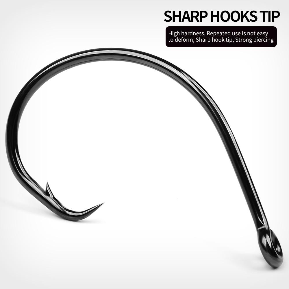 Крючок Devil Hook из высокоуглеродистой стали, для глубоководной морской рыбалки с крупными объектами, для ловли рыбы с лодки, для ловли рыбы с поворотом назад, для ловли рыбы на приманку