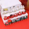 Wooden Train Christmas Ornament Merry Christmas Decoration For Home Table 2025 Xmas Gifts Noel Natal Navidad Happy New Year 2025