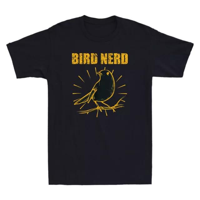 Bird Nerd Bird Watching Watcher Funny Birds Lover Novelty Cotton Tee Gift