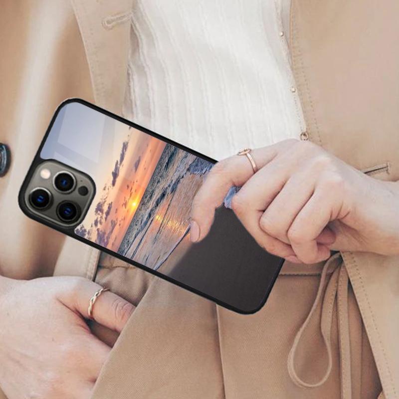 Beach Magnetic Phone Case For APPLE iPhone 17 Air 16 14 13 12 Pro Max 15 Plus Wireless Charge With MagSafe Cover