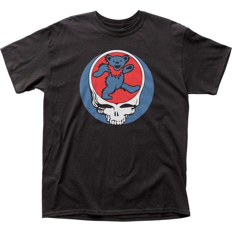 Grateful Dead Steal Your Bear Unisex T-shirt Music Classic Concert Band Tee Black