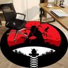 1pc Naruto Chest Office Round Area Rug, Indoor Mat Suitable For Office, Under Office Chairs Bedroom Living Room Home Decor, Room Deco029