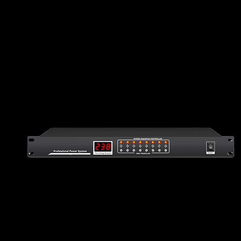 SAST SW-338V 8-Channel Power Sequencer with Voltage Display CN plug (adapter included) (CN version)