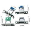 5Pcs Usb 3.1 Type C Socket With Screw Fixing Plate Type-C Usb Jack 3.1 Type-C 2Pin 4Pin Female Connector Jack Charging Port