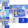 Durable Polyester 2024 Euro Cup Team Flag For Soccer Fans Vibrant Banner