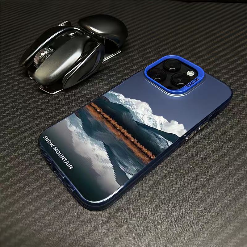 Новый английский пейзаж подходит для чехлов iPhone 17, персонализации iPhone 15 Pro Max/14, 13 Pro 16, Европы и Америки