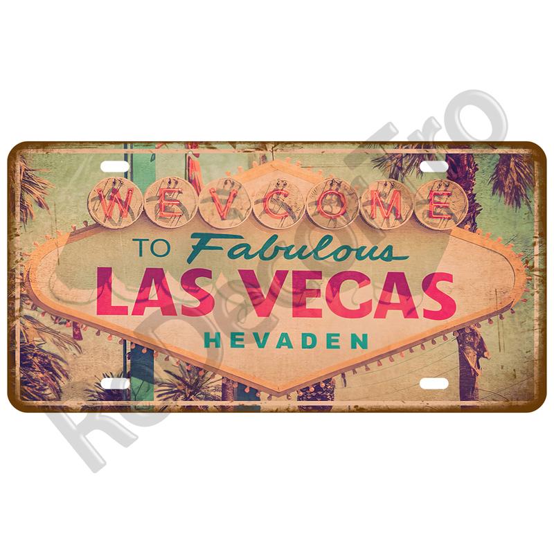 Винтажная жестяная вывеска для бара, паба, клуба, пещеры, настенное украшение, калифорнийская жестяная пластина, табличка, Мадрид, Париж, декор, металлический знак города