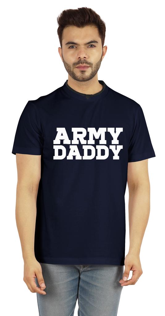 Inkmeso Мужская футболка с надписью «Pride Dad» с надписью «Army Daddy Tee» из хлопкового джерси