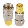 Leeyovk SMA F Type Conversion Connector SMA Male F Type Male Antenna Conversion Adapter SMA F Type Terminal Antenna Conversion Plug Suitable for TV