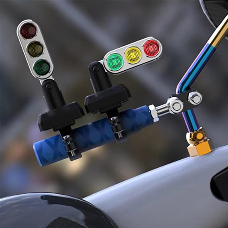 Mini Cute Motorbike Handlebar Mount Red Green Signal Light Traffic Light Lamp Cycling Riding Tool Accessories