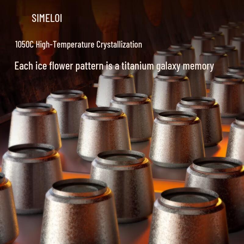 Термокружка Shimelo из чистого титана с ситечком для чая - Звездное небо 1.2 л