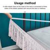 Yousheng Lace Bed Skirt 15" Drop Elastic Dust Ruffle Bedskirt Wrap Around 3 Sides of Bed Machine Washable Bed Skirt for Twin/Full/Queen/King Bed
