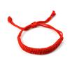 Браслет в китайском стиле, красная веревка, плетеные украшения, регулируемый браслет ручной работы