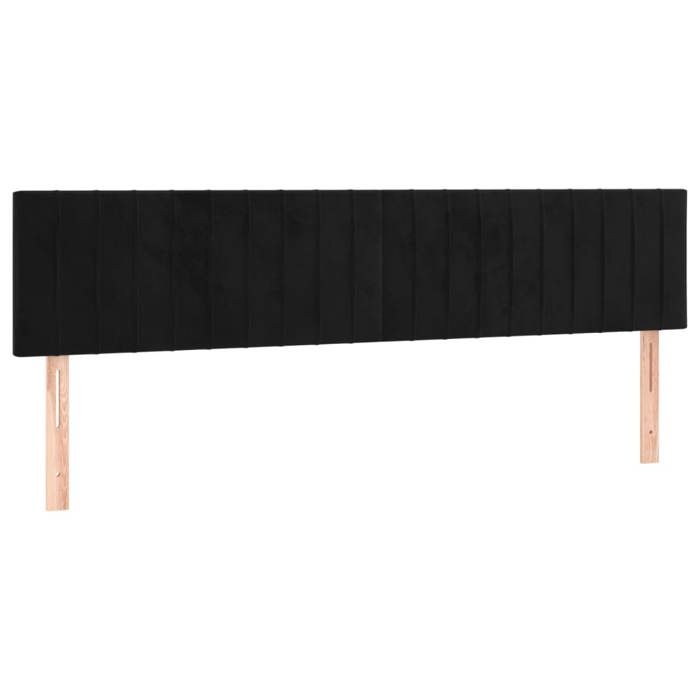 Maison Exclusive - Tête de lit à LED Noir 160x5x78/88 cm Velours