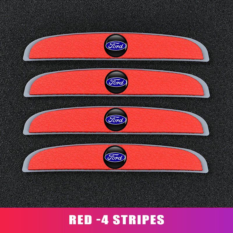 ITES5 For Ford 4pcs Car Door Edge Protection Guards Anti-scratch Stickers Anti-collision Strip Accessories Escape Ecosport Explorer