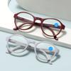 3 Colors Men Women Folding Reading Glasses Ultralight Presbyopia with Box Unisex Round Anti-blue Light Far Sight Eyeglasses