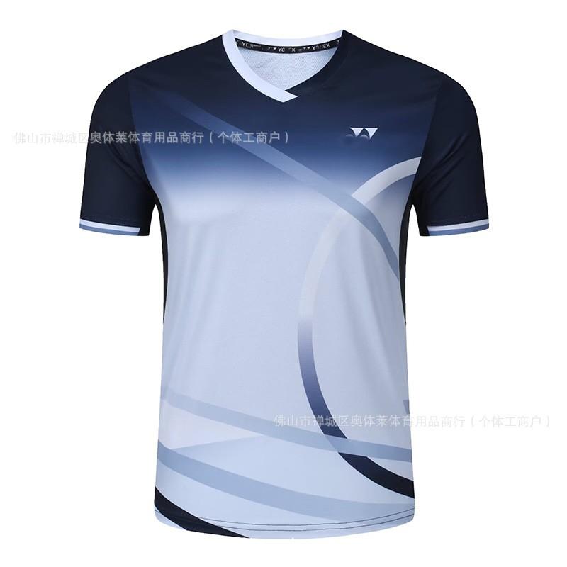 Quick-Dry Breathable Badminton Shirt Men Women Kids Short Sleeve Sport T-Shirt Athletic Wear