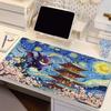 Mouse Pad Pokemon Notbook Gamer Keyboard Pad NonSlip Rubber pc Computer Desk Mat Gengar Starry Night oil painting Gamer MousePad