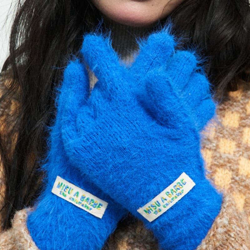 MISU A BARBE ПЕРЧАТКИ СИНИЙ МОНСТР