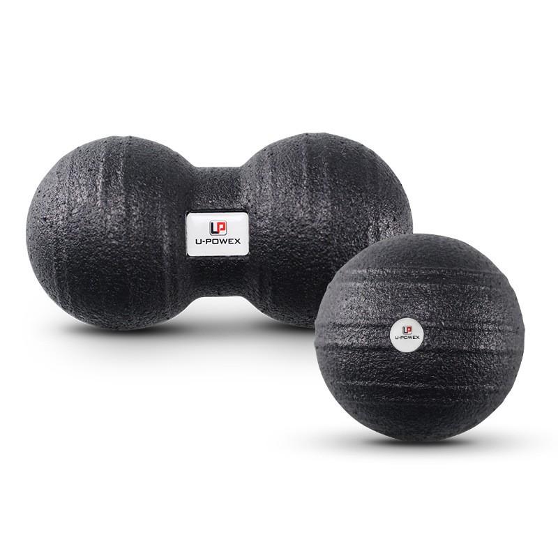 Dual Peanut Massage Ball Set Back Shoulder Neck Foot Plantar Fascia Release Yoga Therapy