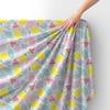 Royal Samt Stoff Polyester Zum Nähen - Motiv Pastellfarbene Frucht