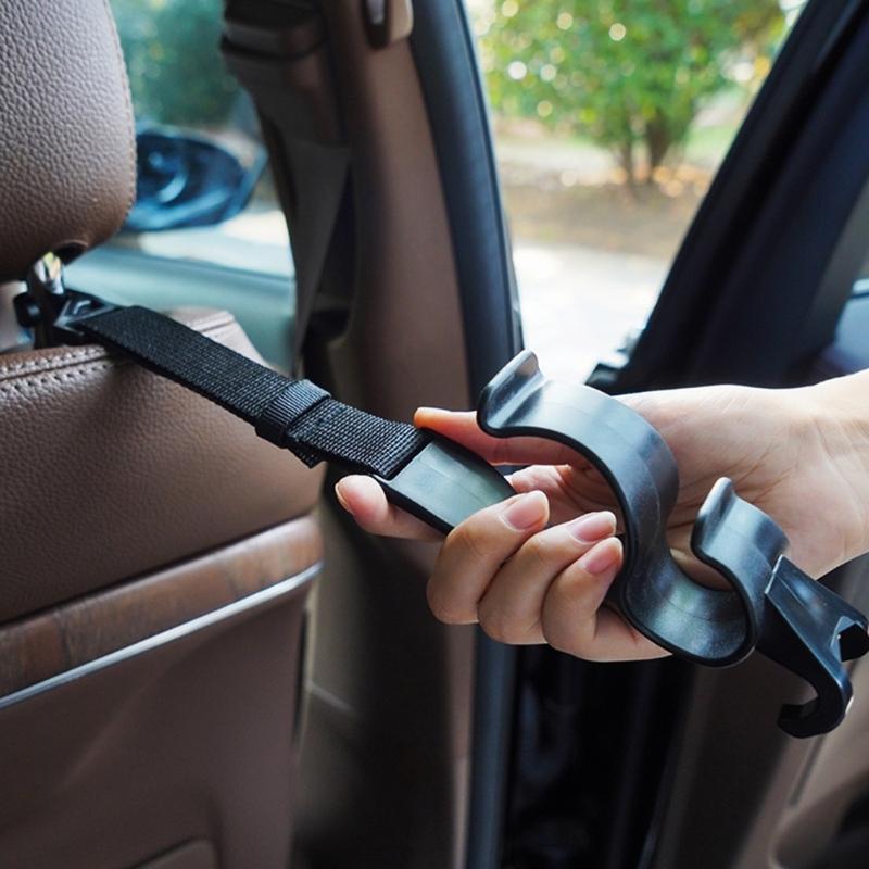 Крючок для подголовника автомобильного сиденья, 2 вешалки, органайзер для хранения, универсальный, для сумочки, кошелька, пальто, универсальный, подходит для автомобиля, внедорожника