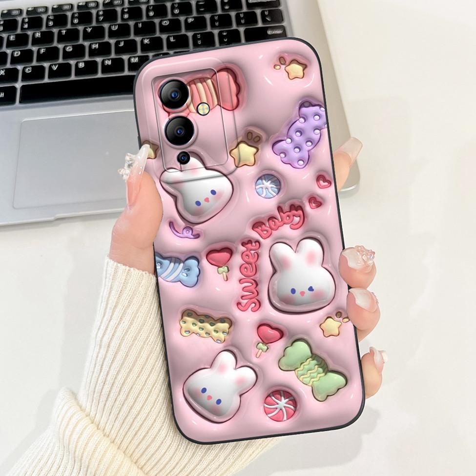 Case For Infinix Note 12i Cover Silicone Cute Kawaii Luxury Flowers Shockproof Bumper Funda For Infinix Note12i X6819 Phone Case