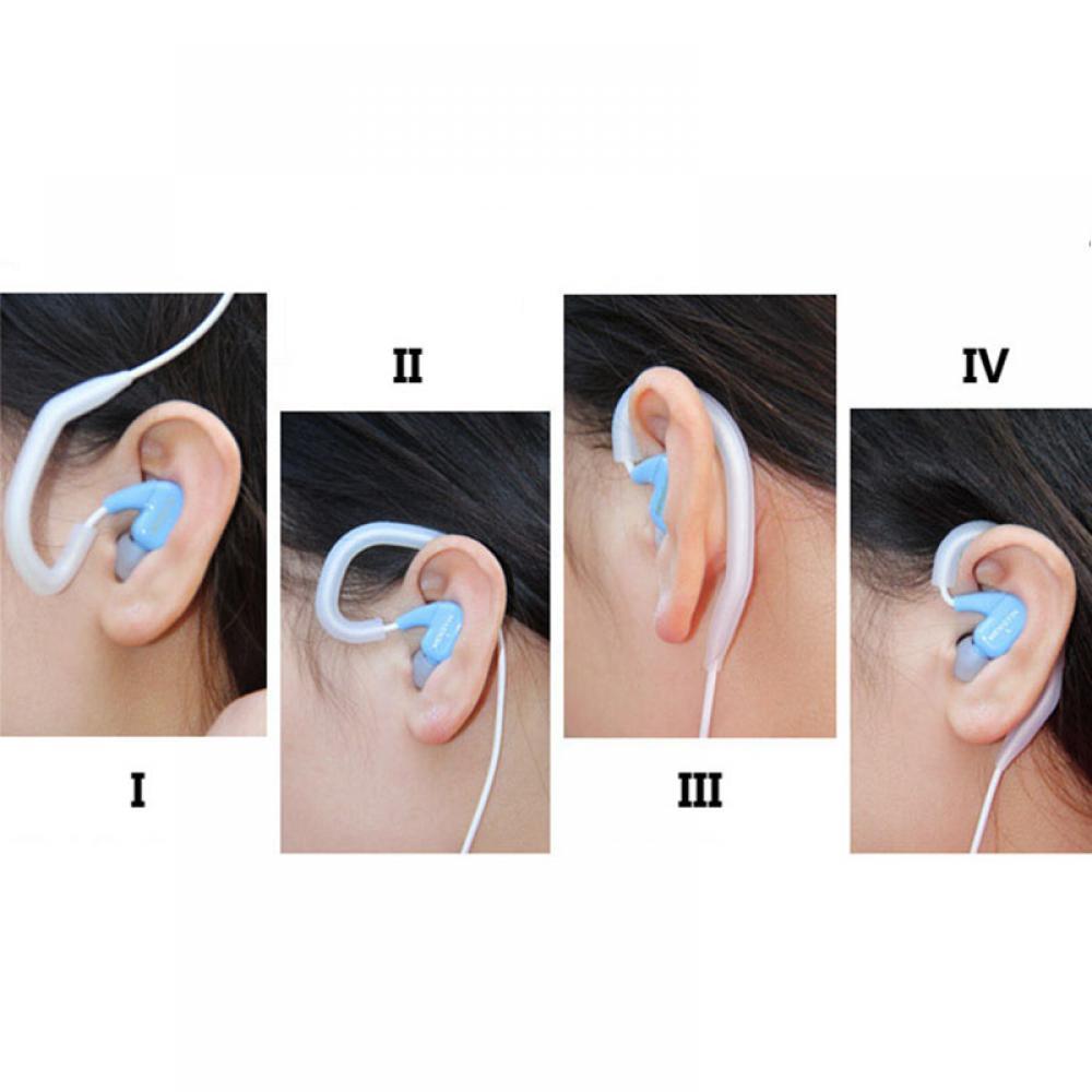 Bluetooth-наушники Прозрачный Мягкий Силиконовый Ушной Крючок Петля Зажим Гарнитура Крючок для Наушников Для Спорта Бега Аксессуары для Наушников