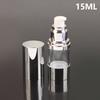 15/30/50Ml Uv Silver Lotion Bottle Empty Vacuum Pump Bottles Portable Facial Cream Foundation Airless Bottle Cosmetics Spray