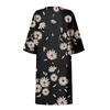 Women's Summer Vintage Print V-neck Half-sleeve Dress Light Breathable Dress