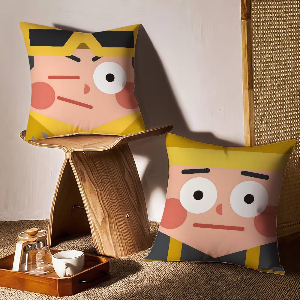 Милый Смешной Абстрактный Персонаж Аватар Наволочка с Принтом Наволочка Гостиная Диван Подушка Чехол Декор Комнаты Спальни