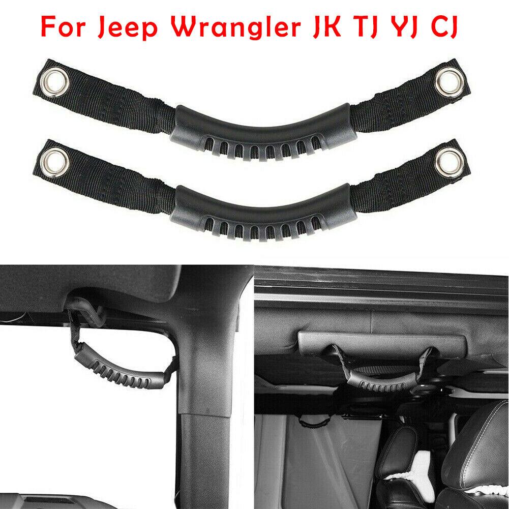 Специально разработанная резиновая ручка для захвата для Jeep для Wrangler JK/TJ/YJ/CJ Красная/Черная Подходит для стороны водителя/пассажира