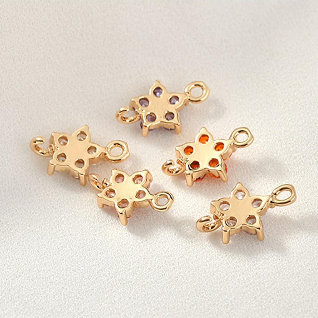 Ожерелье с подвеской в виде цветка из циркония, сделай сам, изящные подвески, ювелирные изделия, рукоделие, фурнитура для заколки, браслета, броши