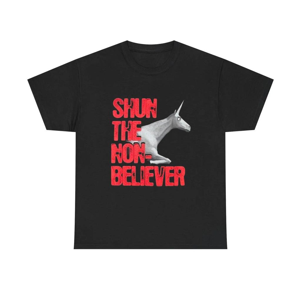 Shun the Non Believers Charlie Unicorn T Shirt Candy Mountain Magical Adventures Large sizes vi