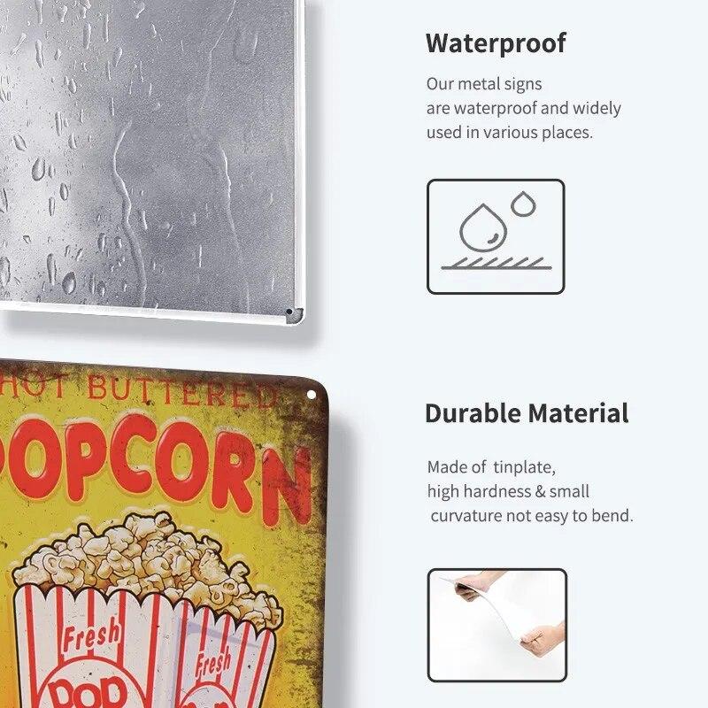 Hot Dogs Burgers Pizza Metal Signs Vintage Posters Kitchen Wall Decoration Tin Sign Bar Home Decor Metal Plaques Art Painting