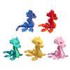3D Printed Sea Dragon Figurine Movable Joints Dragon Figure Mini Articulated Dragon Model Fidget Toy Desktop Decoration Ornament