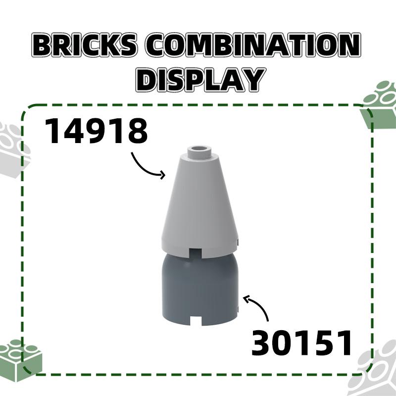 94 шт./лот 30151 Круглый 2x2x1 2/3 Купол Премьер Строительный Блок Moc Ракетная Установка Совместим с Кирпичиками Детские Игрушки Подарочная Коробка