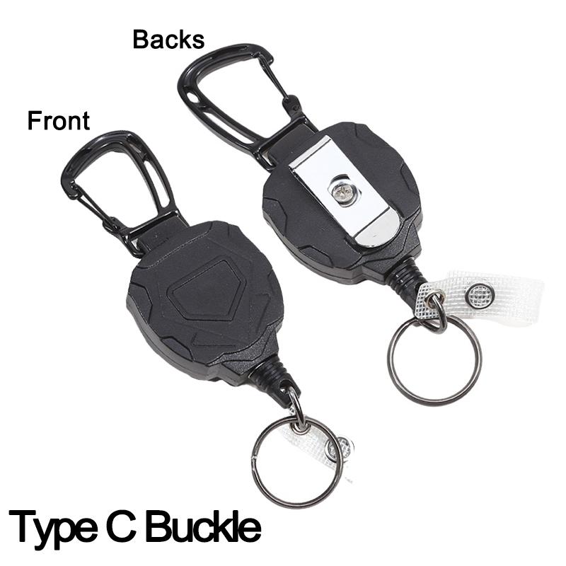 Heavy Duty Retractable Badge Holder Id Clip Reel With Credit Card Cover For Bus Pass 3 Style Durable Card Case