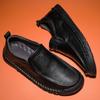 Fashion Genuine Leather Men's Loafers Non-Slip Slip On Walking Flats Breathable Outdoor Casual Shoes Male Work Office Driving Footwear