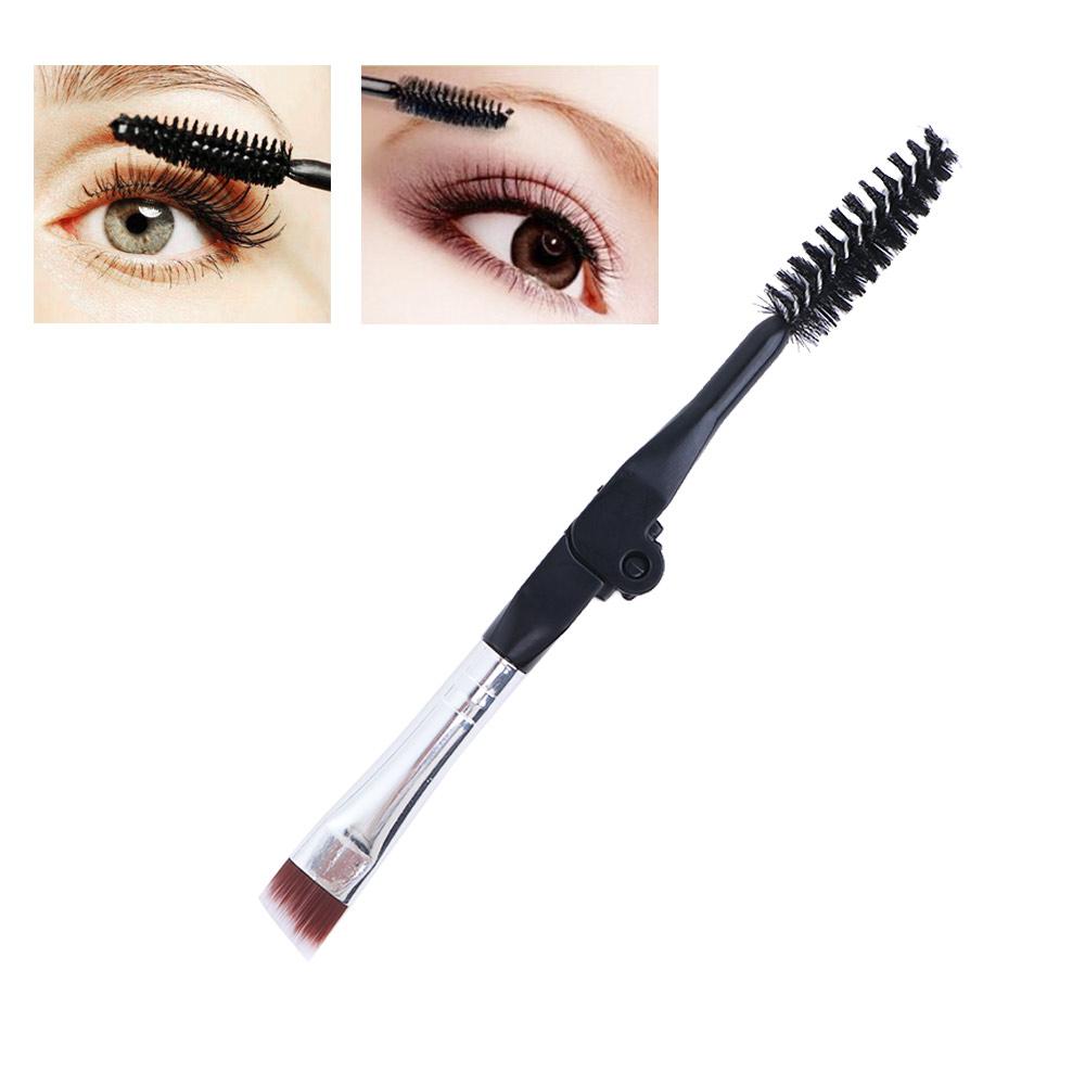 Grooming Tool Foldable Eyebrow Brush Spoolie Brush Duo Angled Eyebrow Brush Mascara Applicator