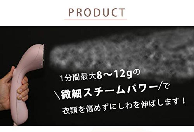 iSTEAMER Clothes Steamer Hanger Steam Iron Hay Fever Prevention 25 Second Time Saving Steam 580g Ultra Light Disinfecting, Deodorizing, IST-GL (Gray)