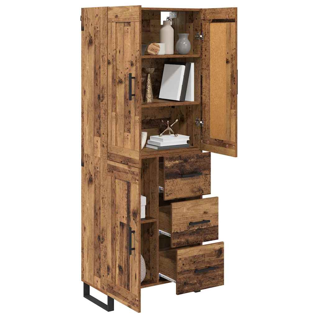 Highboard Reclaimed Wood 69.5 x 34 x 180 cm Particleboard