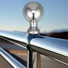 Handrail Ball Flag Pole Finial Topper Decorative Stainless Steel Stair Armrest for Garden