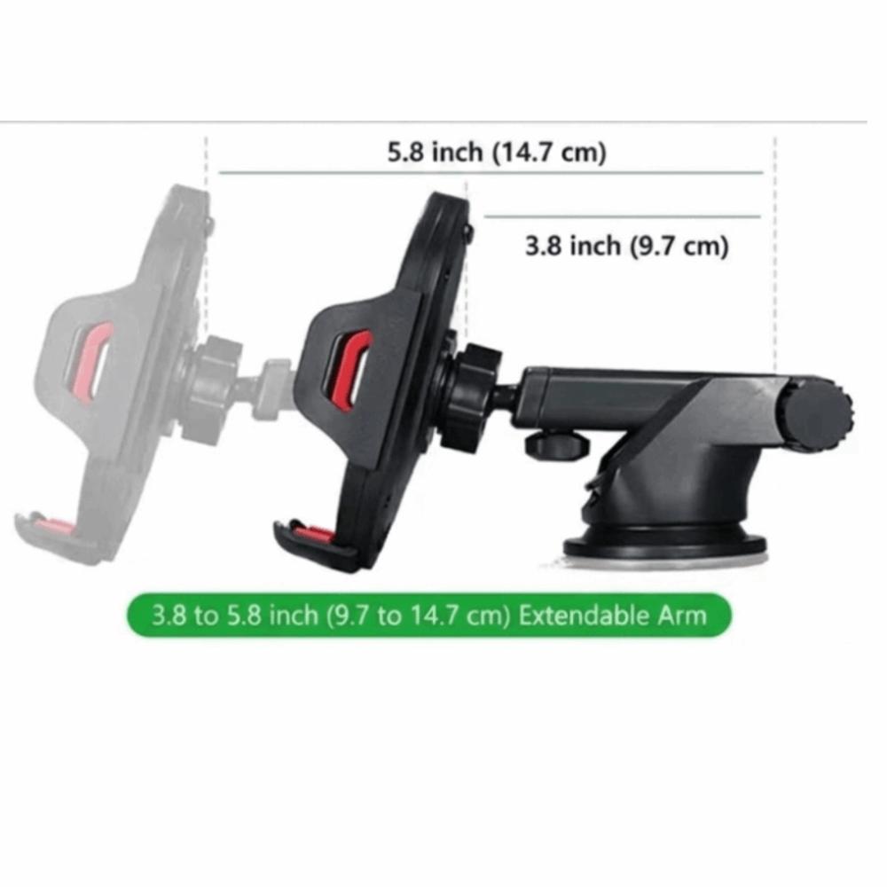 Retractable Arm Mobile Phone Bracket Rotate Dashboard Bracket Car Phone Holder Car